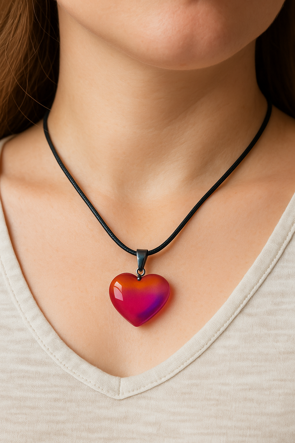 Hartje Ketting Edelsteen en Kristallen