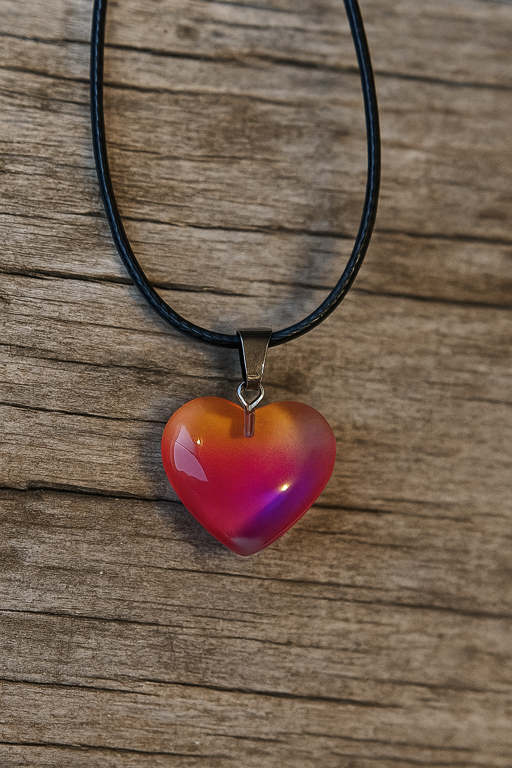 Hartje Ketting Edelsteen en Kristallen